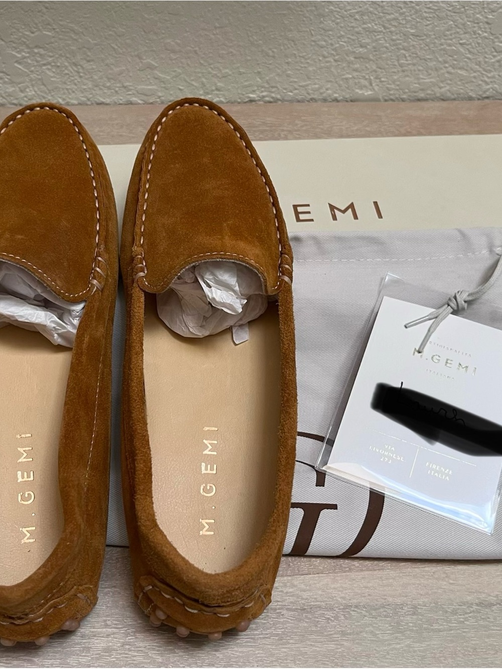 M. Gemi ‘Felize’ Suede Driving Loafers